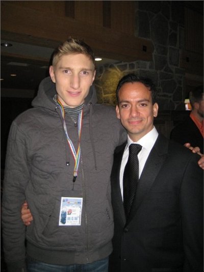 Darren Bruce with Mr. Gay World President, Eric Butter (Australia) Darren Bruce with Mr. Gay World President, Eric Butter (Australia)